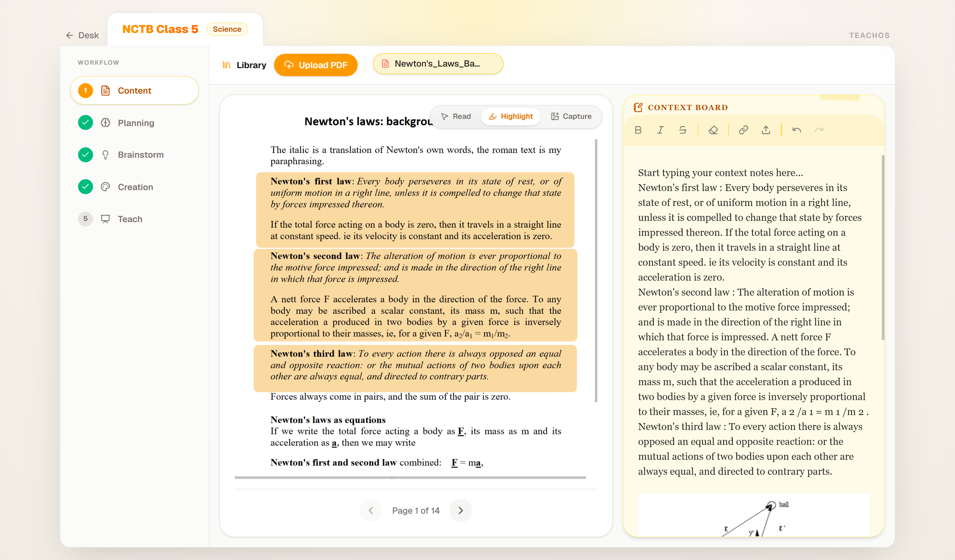 Content screen of anhik.ai